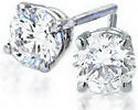 Large Diamond Studs - 2 carats Plus 